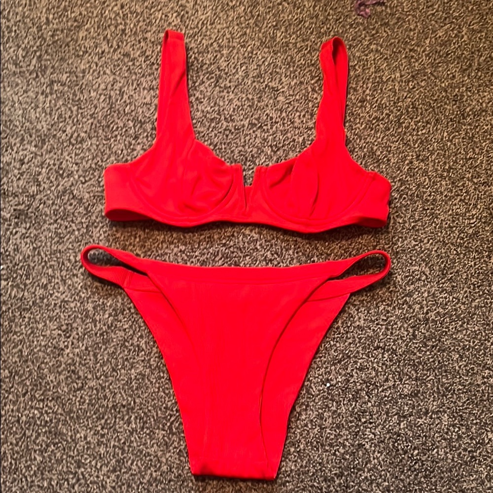 Red Women's Bikini Set